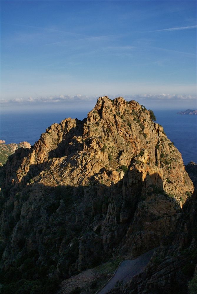 Lever de Soleil sur les Calanche de Piana, vu du sentier des Muletiers