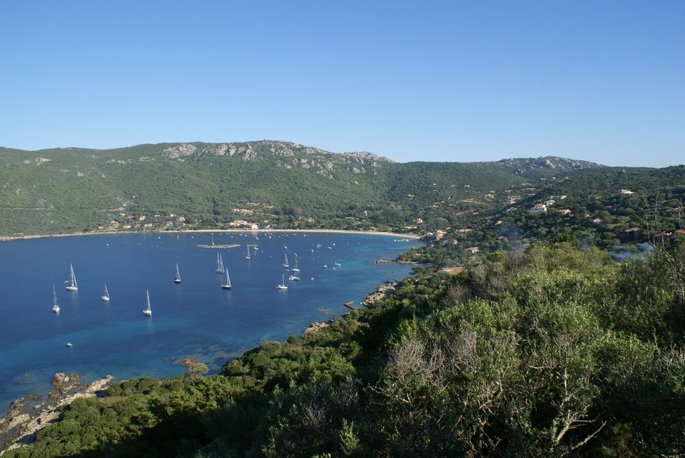 Plage de Campomoro, vue de la tour de Campomoro