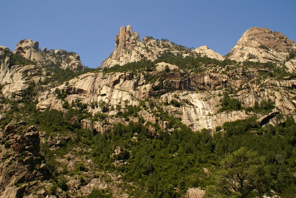 Sur le sentier menant aux cascades de Purcaraccia