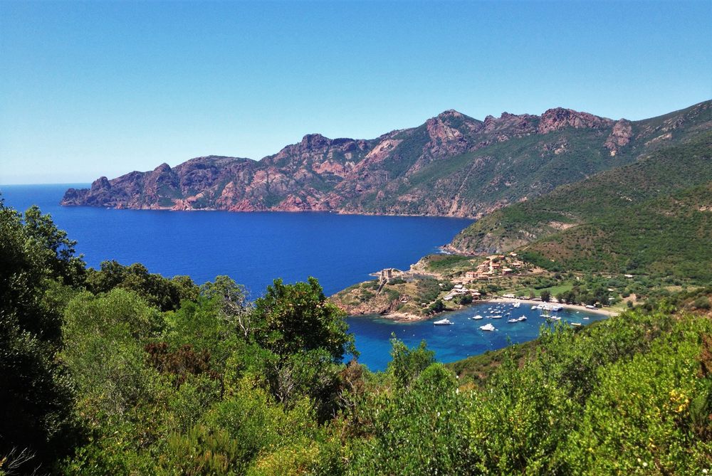 Girolata, vu du sentier du facteur